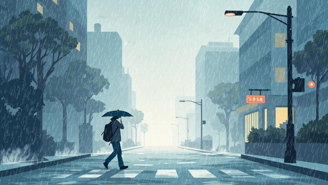 狂风,暴雨,上班,下班,淹没,灾难